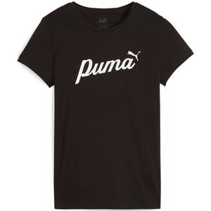 T-shirt Essentials Blossom script tee PUMA. Katoen materiaal. Maten XS. Zwart kleur