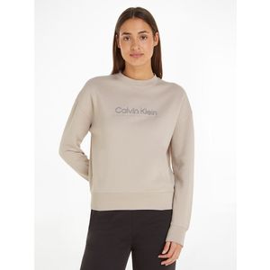 Sweater met ronde hals en logo CALVIN KLEIN. Bio katoen materiaal. Maten S. Grijs kleur