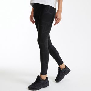 Sportlegging Font-2, hoge taille ONLY PLAY. Polyester materiaal. Maten XS. Zwart kleur