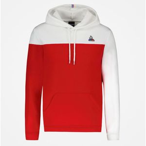 Hoodie LE COQ SPORTIF. Katoen materiaal. Maten S. Rood kleur