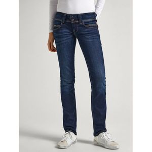 Rechte jeans Venus, lage taille PEPE JEANS. Denim materiaal. Maten Maat 27 (US) - Lengte 32. Blauw kleur