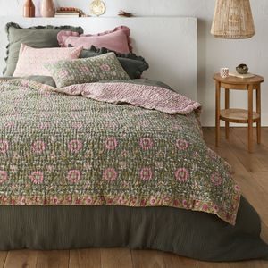 Quilt van katoenen voile met blokprint, Casaluce