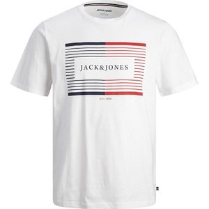 T-shirt met ronde hals en logo JACK & JONES. Katoen materiaal. Maten XS. Wit kleur