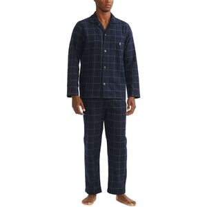 Lange pyjama in flanel POLO RALPH LAUREN. Katoen materiaal. Maten XL. Blauw kleur