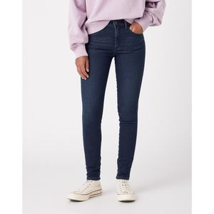 Skinny jeans met hoge taille WRANGLER. Denim materiaal. Maten Maat 27 (US) - Lengte 30. Blauw kleur