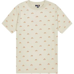 Bedrukt T-shirt met korte mouwen ELLESSE. Katoen materiaal. Maten XS. Beige kleur