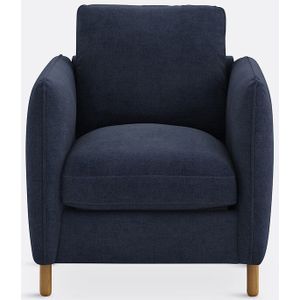 Fauteuil mêlee polyester, Loméo LA REDOUTE INTERIEURS. Mêlee polyester materiaal. Maten 1-zit. Blauw kleur