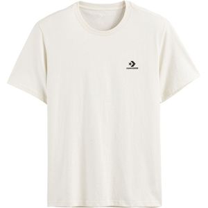 T-shirt unisex, korte mouwen, Star chevron CONVERSE. Katoen materiaal. Maten M. Beige kleur