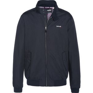 Jasje met rits en opstaande kraag, Cabl 1220 SCHOTT. Polyester materiaal. Maten 3XL. Blauw kleur