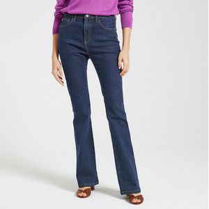 Bootcut jeans ANNE WEYBURN. Denim materiaal. Maten 50 FR - 48 EU. Blauw kleur