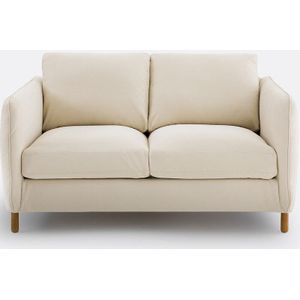 Zetel in melêe, 2-zit, Loméo LA REDOUTE INTERIEURS. Mêlee polyester materiaal. Maten 2-zit. Beige kleur