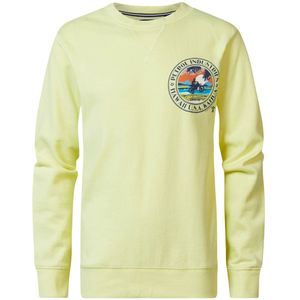 Petrol Industries Sweater met Backprint Geel