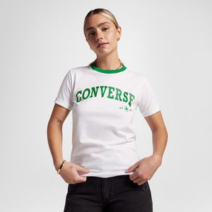 T-shirt Retro Chuck CONVERSE. Katoen materiaal. Maten L. Wit kleur