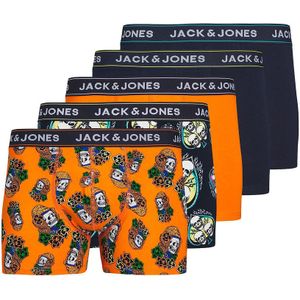 Set van 5 boxershorts JACK & JONES. Katoen materiaal. Maten XXL. Multicolor kleur