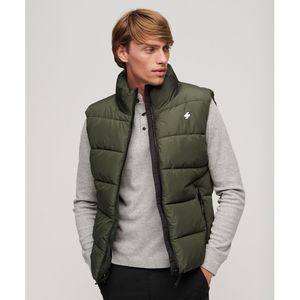 Bodywarmer Sports SUPERDRY. Polyester materiaal. Maten S. Groen kleur