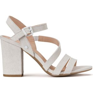 Sandalen met hak ESPRIT. Leer materiaal. Maten 40. Beige kleur