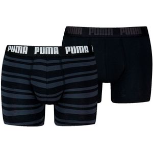Set van 2 boxershorts Everyday stripe PUMA. Katoen materiaal. Maten M. Zwart kleur