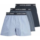 Set van 3 boxershorts in zuiver katoen JACK & JONES. Katoen materiaal. Maten L. Blauw kleur