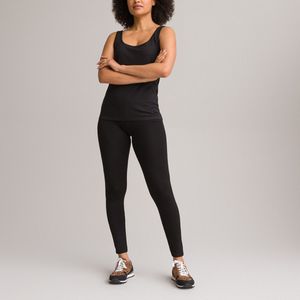 Legging, rekbaar jersey ANNE WEYBURN. Viscose materiaal. Maten 42 FR - 40 EU. Zwart kleur