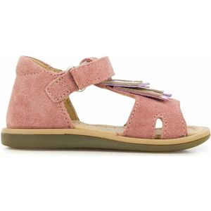 Lederen sandalen Tity Plum SHOO POM. Leer materiaal. Maten 21. Kastanje kleur