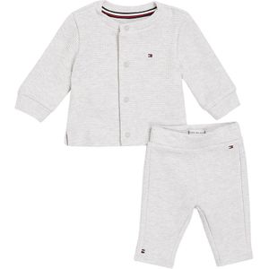 2-delig baby ensemble TOMMY HILFIGER. Katoen materiaal. Maten 1 jaar - 74 cm. Grijs kleur