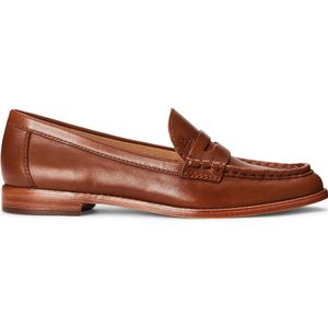 Mocassins classiques cuir WYNNIE LAUREN RALPH LAUREN. Leer materiaal. Maten 38. Kastanje kleur