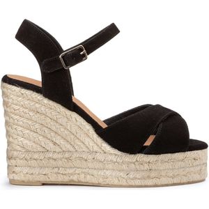 Espadrilles met sleehak Blaudell CASTANER. Katoen materiaal. Maten 39. Zwart kleur