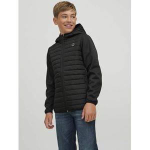 Jas met kap JACK & JONES JUNIOR. Polyester materiaal. Maten 10 jaar - 138 cm. Zwart kleur