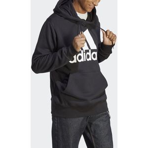 Hoodie in molton Essentials ADIDAS SPORTSWEAR. Katoen materiaal. Maten M. Zwart kleur