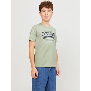 T-shirt met korte mouwen JACK & JONES JUNIOR. Katoen materiaal. Maten 16 jaar - 174 cm. Groen kleur