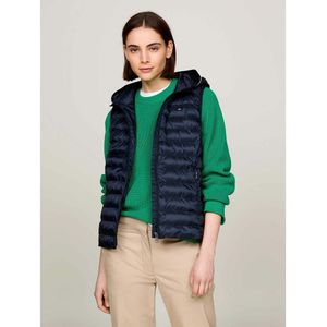 Bodywarmer met kap TOMMY HILFIGER. Polyester materiaal. Maten XS. Blauw kleur