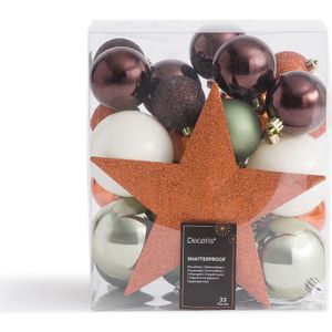 Doos van 33 Kerstballen Caspar LA REDOUTE INTERIEURS. Plastic materiaal. Maten één maat. Multicolor kleur
