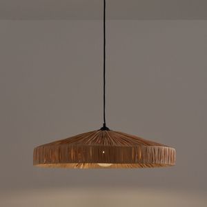 Hanglamp in raffia Ø50 cm, Rafita LA REDOUTE INTERIEURS. Raffia materiaal. Maten één maat. Beige kleur