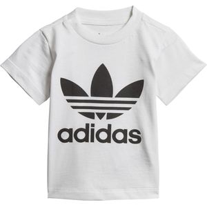 T-shirt met korte mouwen adidas Originals. Katoen materiaal. Maten 3/6 mnd - 60/67 cm. Wit kleur
