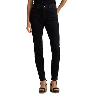 Skinny jeans hoge taille ANKLE SKINNY LAUREN RALPH LAUREN. Katoen materiaal. Maten 42 FR - 40 EU. Zwart kleur