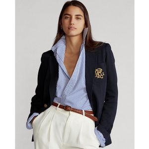 Getailleerd blazerjasje POLO RALPH LAUREN. Katoen materiaal. Maten 36 FR - 34 EU. Blauw kleur