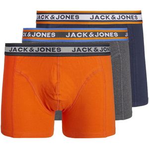 Set van 3 boxershorts Jacmyle JACK & JONES. Katoen materiaal. Maten L. Blauw kleur
