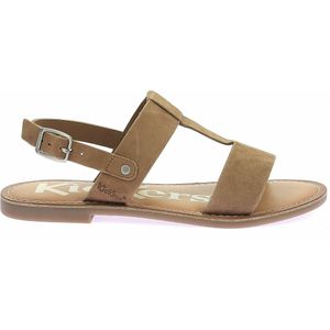 Leren sandalen Kick Dines KICKERS. Leer materiaal. Maten 38. Kastanje kleur