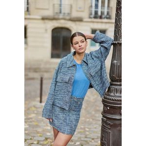 LA PETITE ETOILE - VANS - Korte Jas - Blauw - Katoen/Polyester - Oversized Model