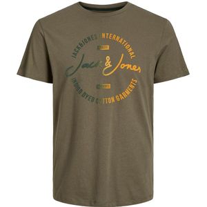 T-shirt met ronde hals Jjoliver JACK & JONES. Katoen materiaal. Maten XS. Groen kleur