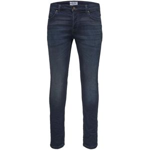 Slim jeans in denim superstretch Loom ONLY & SONS. Katoen materiaal. Maten W29 - Lengte 32. Blauw kleur