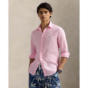 Getailleerd linnen overhemd POLO RALPH LAUREN. Linnen materiaal. Maten XXL. Roze kleur