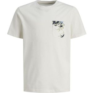T-shirt met korte mouwen JACK & JONES JUNIOR. Katoen materiaal. Maten 10 jaar - 138 cm. Wit kleur