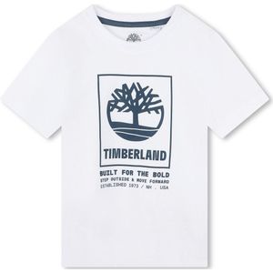T-shirt met korte mouwen TIMBERLAND. Katoen materiaal. Maten 10 jaar - 138 cm. Wit kleur