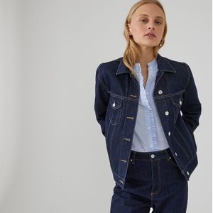Jeans jacket LA REDOUTE COLLECTIONS. Bio katoen materiaal. Maten 46 FR - 44 EU. Blauw kleur