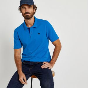 Polo Signature, korte mouwen LA REDOUTE COLLECTIONS. Bio katoen materiaal. Maten S. Blauw kleur