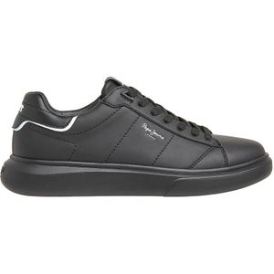 Sneakers Eaton Basic PEPE JEANS. Leer materiaal. Maten 41. Zwart kleur