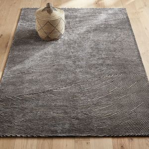 Handgetuft tapijt Tencel™, Chaapri AM.PM. Tencell materiaal. Maten 200 x 290 cm. Grijs kleur