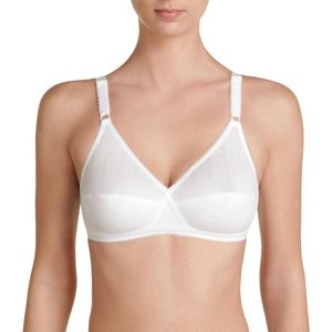 BH zonder beugels cœur croisé PLAYTEX. Katoen materiaal. Maten 90C FR - 75C EU. Wit kleur