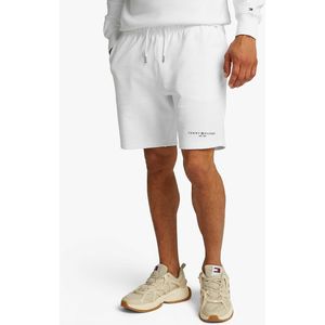 Short in molton Tommy Logo TOMMY HILFIGER. Katoen materiaal. Maten XL. Wit kleur